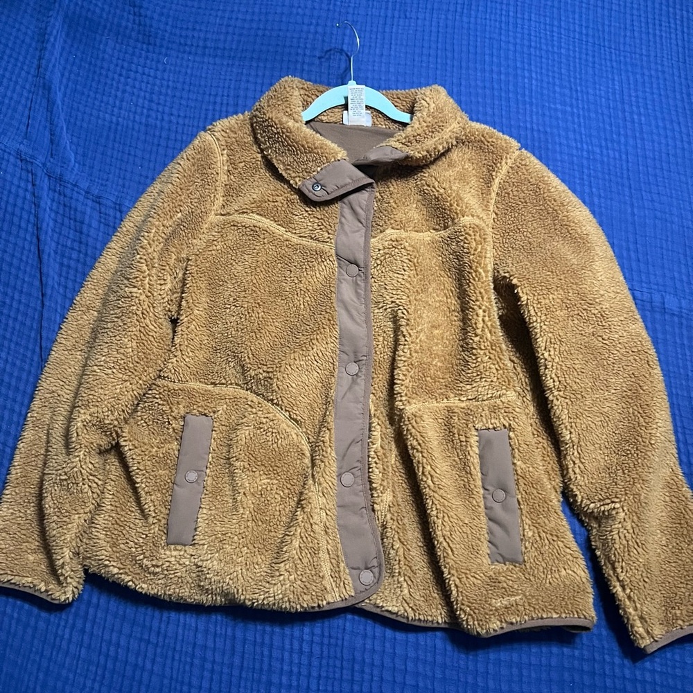 L.L. Bean Brown Teddy Fleece Jacket